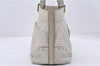 Authentic GUCCI Guccissima GG Leather Shoulder Tote Bag 145993 White 0848D