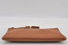Authentic GUCCI Bamboo Clutch Hand Bag Purse Leather 376858 Brown 0848I