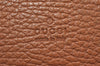 Authentic GUCCI Bamboo Clutch Hand Bag Purse Leather 376858 Brown 0848I