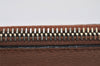 Authentic GUCCI Bamboo Clutch Hand Bag Purse Leather 376858 Brown 0848I