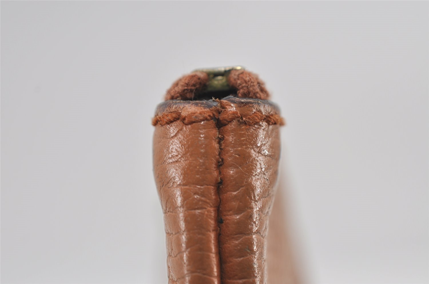 Authentic GUCCI Bamboo Clutch Hand Bag Purse Leather 376858 Brown 0848I