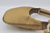 Authentic GUCCI Sherry Line Shoulder Bag Nylon Leather 0014186 Gold 0849I