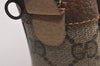 Authentic GUCCI Web Sherry Line Clutch Hand Bag Purse GG PVC Leather Brown 0850I