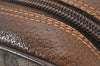 Authentic GUCCI Web Sherry Line Clutch Hand Bag Purse GG PVC Leather Brown 0850I
