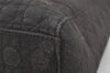 Authentic Christian Dior Lady Dior Cannage Canvas Hand Bag Black CD Junk 0853I