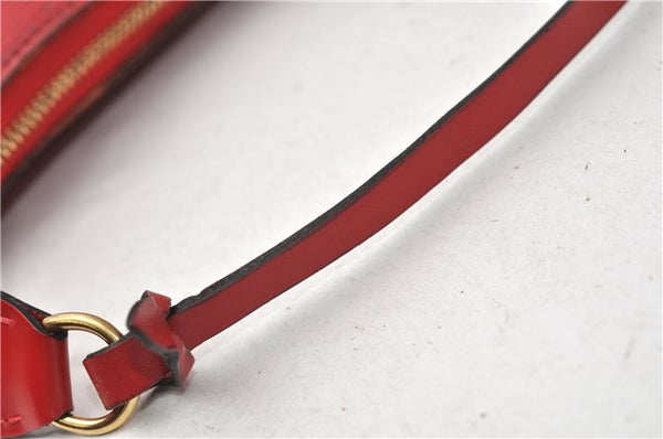 Authentic Louis Vuitton Epi Pochette Accessoires Pouch M5298M Red LV 0854G