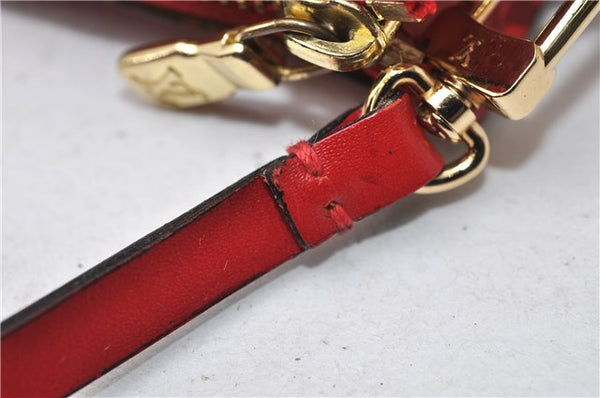 Authentic Louis Vuitton Epi Pochette Accessoires Pouch M5298M Red LV 0854G