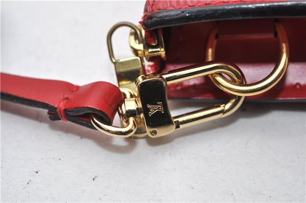 Authentic Louis Vuitton Epi Pochette Accessoires Pouch M5298M Red LV 0854G
