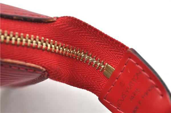Authentic Louis Vuitton Epi Pochette Accessoires Pouch M5298M Red LV 0854G