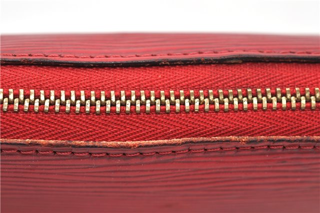 Authentic Louis Vuitton Epi Pochette Accessoires Pouch M5298M Red LV 0854G