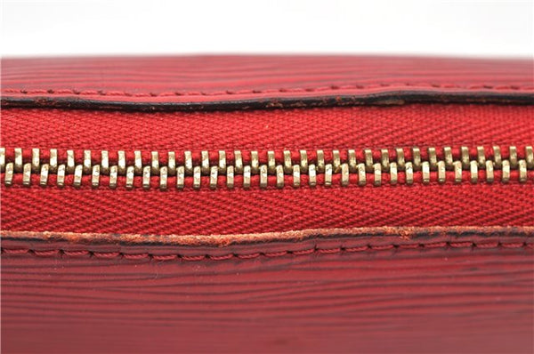 Authentic Louis Vuitton Epi Pochette Accessoires Pouch M5298M Red LV 0854G