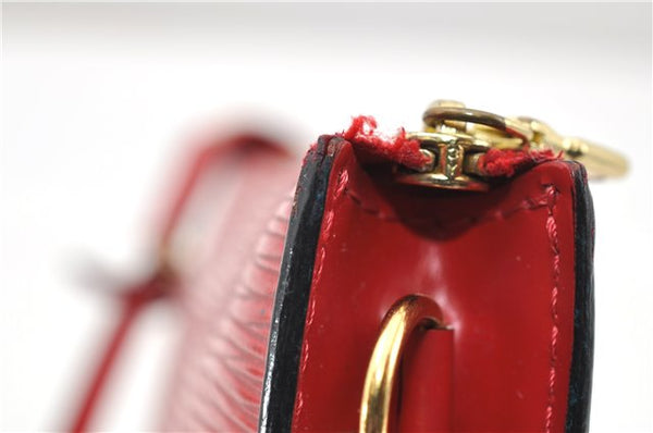 Authentic Louis Vuitton Epi Pochette Accessoires Pouch M5298M Red LV 0854G