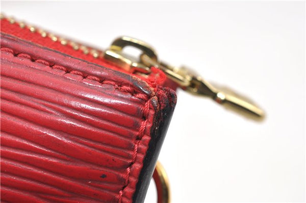 Authentic Louis Vuitton Epi Pochette Accessoires Pouch M5298M Red LV 0854G