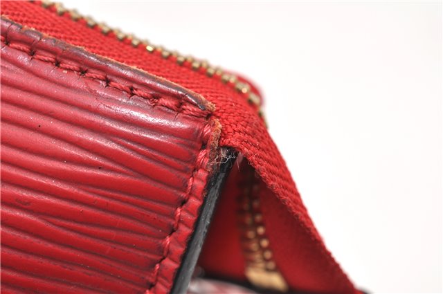 Authentic Louis Vuitton Epi Pochette Accessoires Pouch M5298M Red LV 0854G