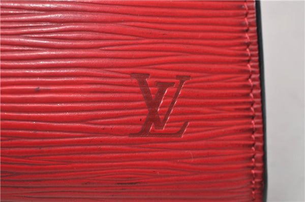 Authentic Louis Vuitton Epi Pochette Accessoires Pouch M5298M Red LV 0854G