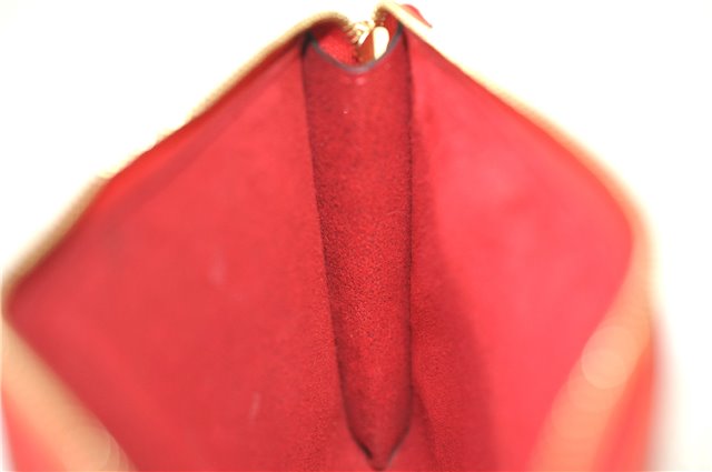 Authentic Louis Vuitton Epi Pochette Accessoires Pouch M5298M Red LV 0854G