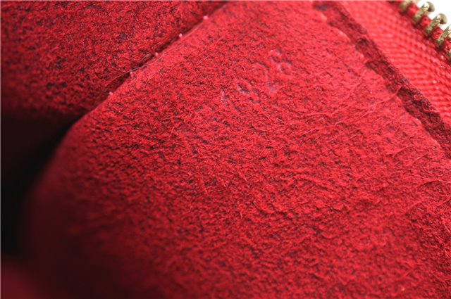 Authentic Louis Vuitton Epi Pochette Accessoires Pouch M5298M Red LV 0854G