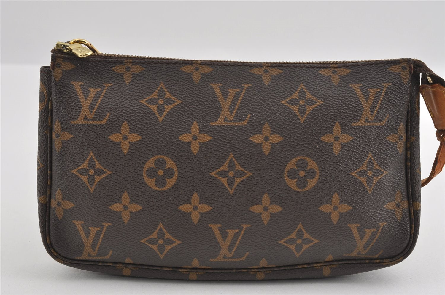 Authentic Louis Vuitton Monogram Pochette Accessoires Pouch M51980 LV 0854I