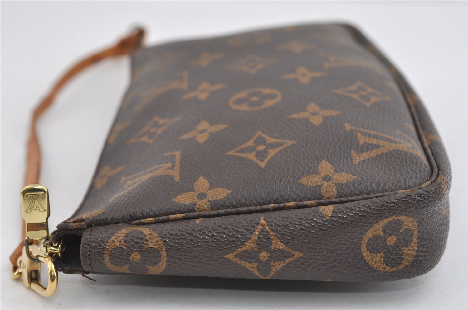 Authentic Louis Vuitton Monogram Pochette Accessoires Pouch M51980 LV 0854I