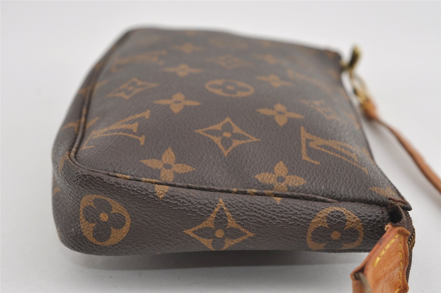 Authentic Louis Vuitton Monogram Pochette Accessoires Pouch M51980 LV 0854I