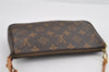 Authentic Louis Vuitton Monogram Pochette Accessoires Pouch M51980 LV 0854I