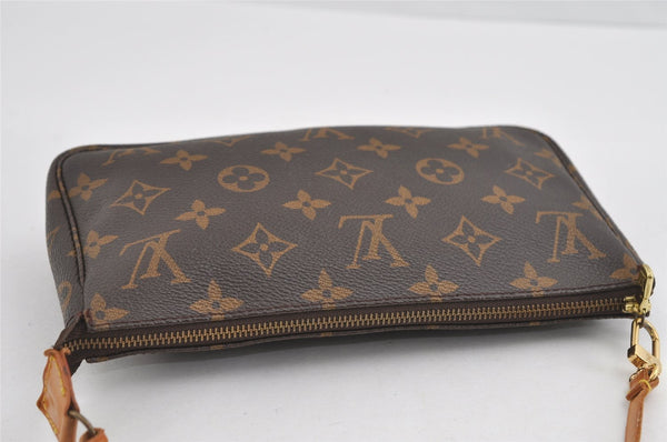 Authentic Louis Vuitton Monogram Pochette Accessoires Pouch M51980 LV 0854I