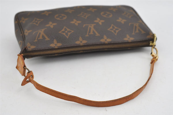 Authentic Louis Vuitton Monogram Pochette Accessoires Pouch M51980 LV 0854I