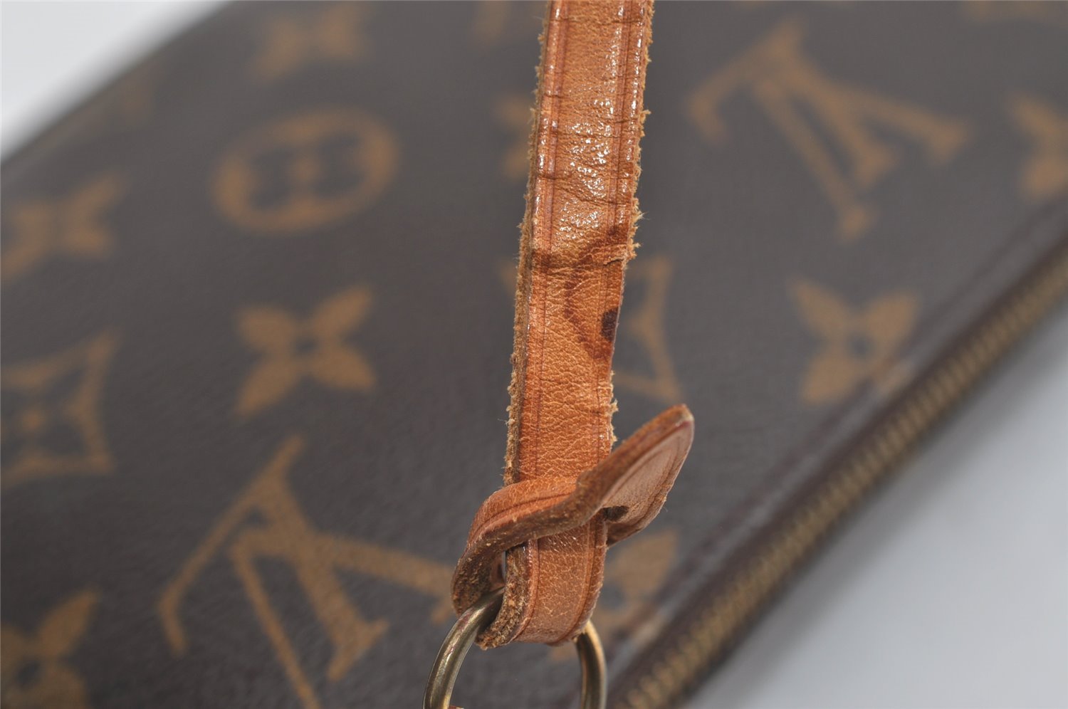 Authentic Louis Vuitton Monogram Pochette Accessoires Pouch M51980 LV 0854I