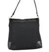 Authentic GUCCI Shoulder Bag GG Canvas Leather 0014231 Black 0855G