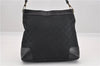 Authentic GUCCI Shoulder Bag GG Canvas Leather 0014231 Black 0855G