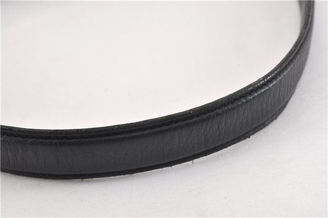 Authentic GUCCI Shoulder Bag GG Canvas Leather 0014231 Black 0855G