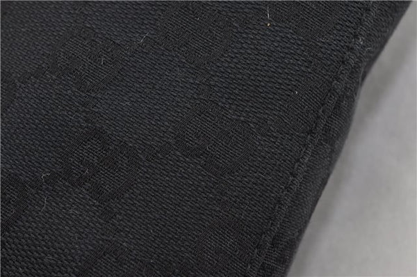 Authentic GUCCI Shoulder Bag GG Canvas Leather 0014231 Black 0855G