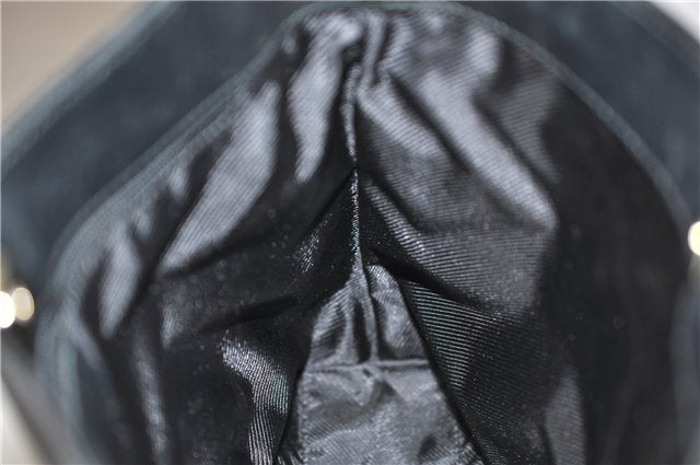 Authentic GUCCI Shoulder Bag GG Canvas Leather 0014231 Black 0855G