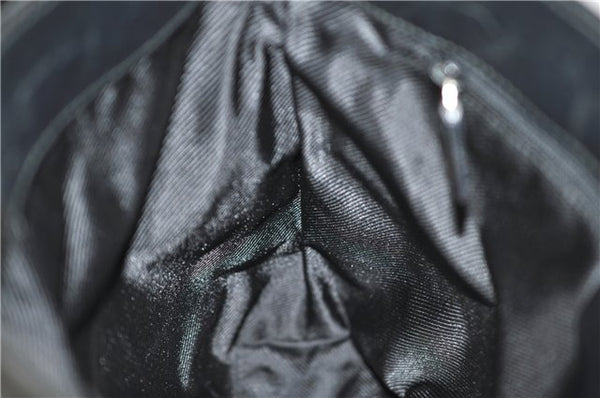 Authentic GUCCI Shoulder Bag GG Canvas Leather 0014231 Black 0855G