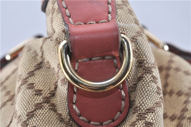 Authentic GUCCI Diamante Sukey 2Way Tote Bag Canvas Leather 247902 Brown 0856G