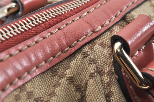 Authentic GUCCI Diamante Sukey 2Way Tote Bag Canvas Leather 247902 Brown 0856G