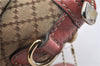 Authentic GUCCI Diamante Sukey 2Way Tote Bag Canvas Leather 247902 Brown 0856G