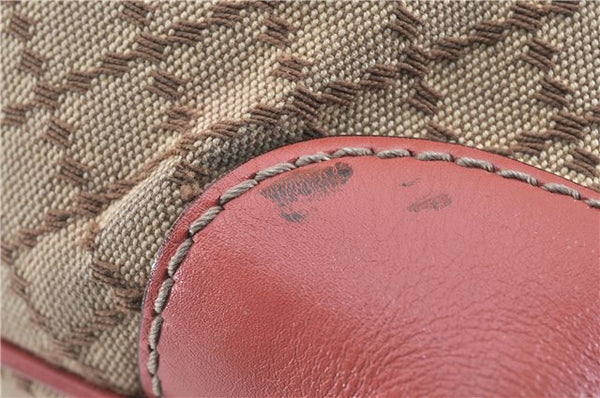 Authentic GUCCI Diamante Sukey 2Way Tote Bag Canvas Leather 247902 Brown 0856G