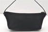 Authentic GUCCI Hand Bag Pouch Purse Canvas Leather 0391103 Black 0857G