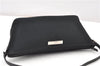 Authentic GUCCI Hand Bag Pouch Purse Canvas Leather 0391103 Black 0857G
