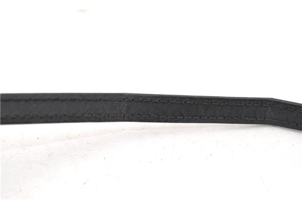 Authentic GUCCI Hand Bag Pouch Purse Canvas Leather 0391103 Black 0857G