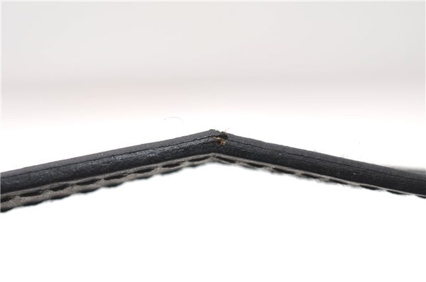 Authentic GUCCI Hand Bag Pouch Purse Canvas Leather 0391103 Black 0857G