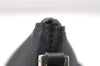 Authentic GUCCI Hand Bag Pouch Purse Canvas Leather 0391103 Black 0857G