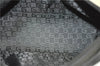 Authentic GUCCI Hand Bag Pouch Purse Canvas Leather 0391103 Black 0857G