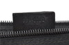Authentic GUCCI Hand Bag Pouch Purse Canvas Leather 0391103 Black 0857G