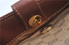 Auth GUCCI Micro GG PVC Leather Shoulder Cross Body Bag Purse Brown Junk 0858G