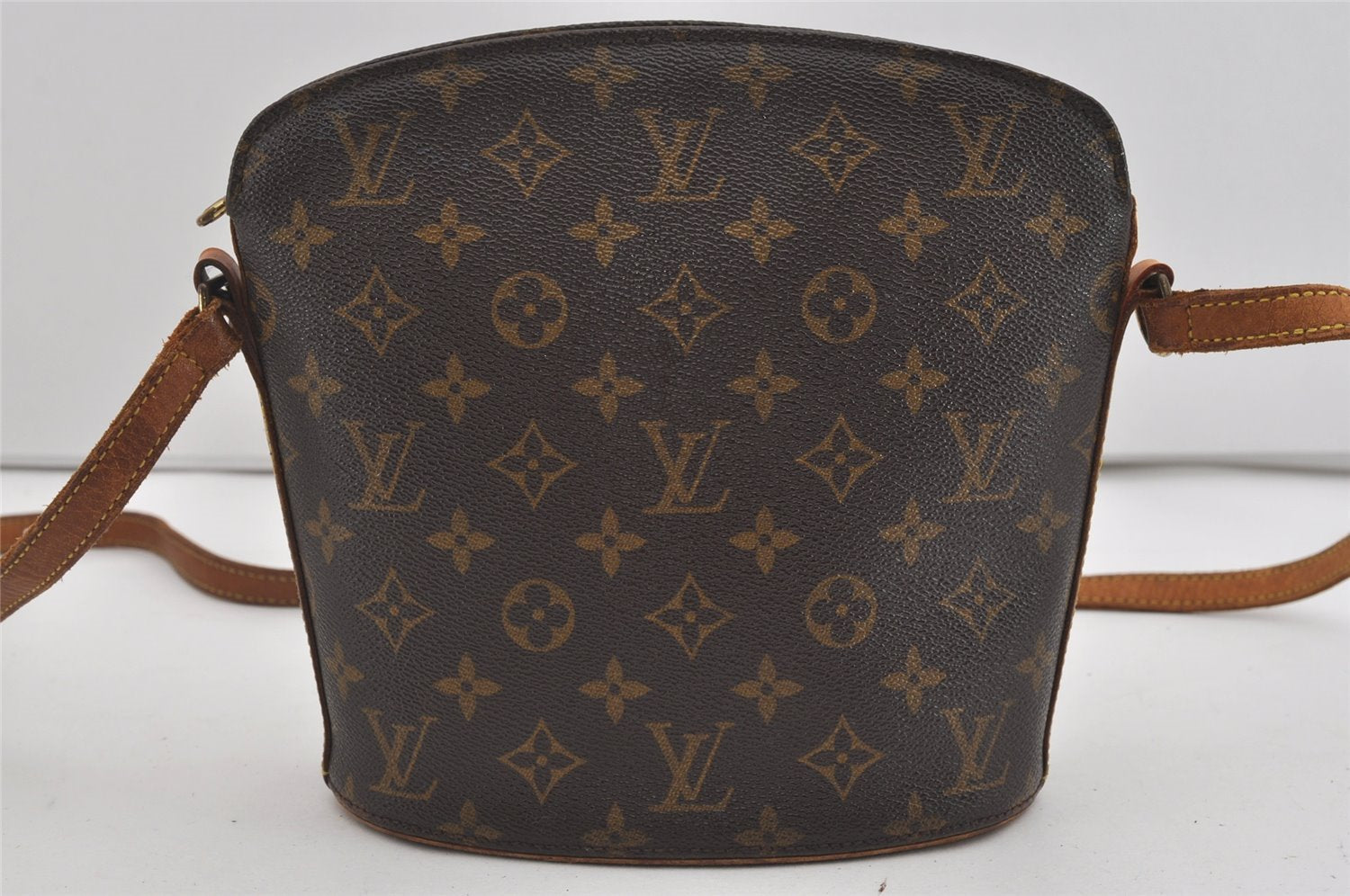 Authentic Louis Vuitton Monogram Drouot Shoulder Cross Body Bag M51290 LV 0858I