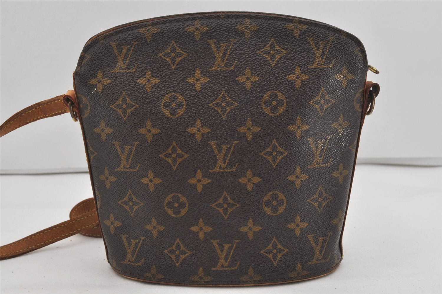 Authentic Louis Vuitton Monogram Drouot Shoulder Cross Body Bag M51290 LV 0858I