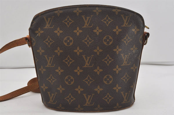 Authentic Louis Vuitton Monogram Drouot Shoulder Cross Body Bag M51290 LV 0858I