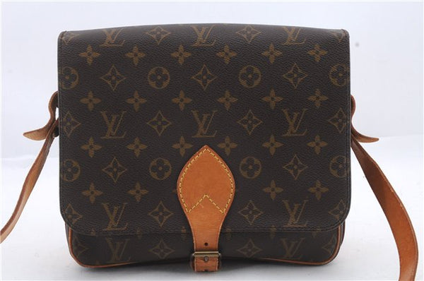 Auth Louis Vuitton Monogram Cartouchiere GM Shoulder Cross Bag M51252 LV 0859D